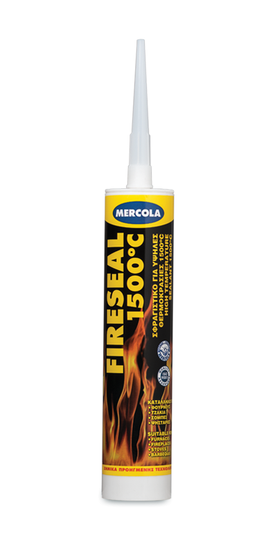 FIRESEAL 1500 310ML BLACK MERCOLA (Sealing paste, which withstands temperatures of up to 1500)