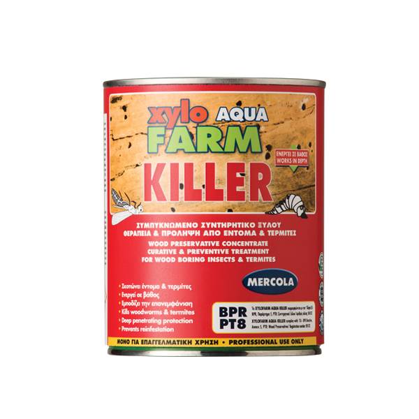 XYLO FARM KILLER AQUA 750ML MERCOLA (ΣΥΝΤΗΡΗΤΙΚΟ ΞΥΛΟΥ)