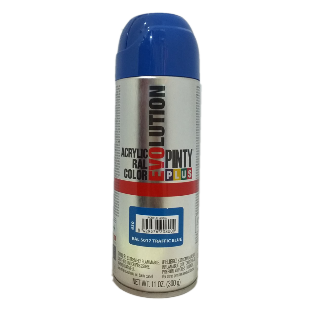 ΑΚΡΥΛΙΚΟ ΧΡΩΜΑ ΣΠΡΕΙ TRAFFIC BLUE RAL 5017 400ML EVOLUTION PINTY PLUS