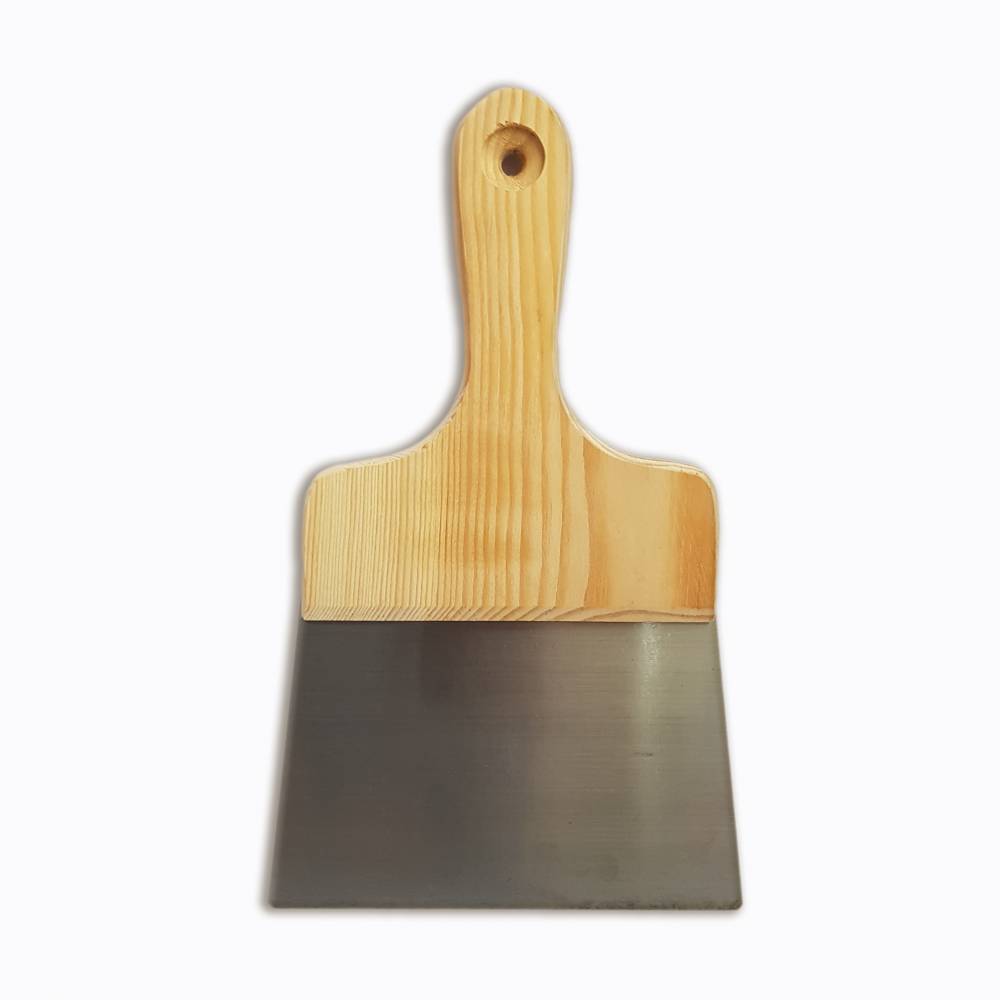 SPATOULA WITH WOODEN HANDLE 140MM