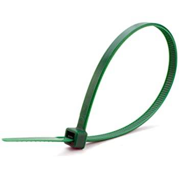 CABLE TIES L100mm X W2.5mm GREEN 50PCS ELTECH