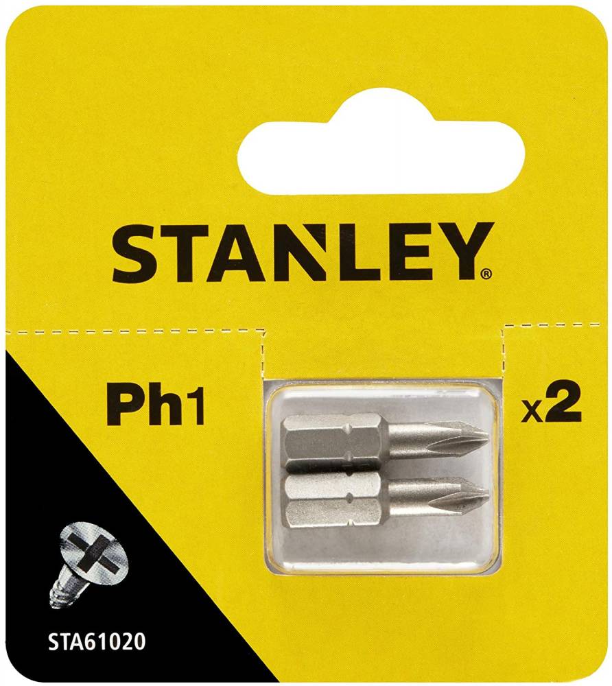 BITS PH1 25MM 2PCS STANELY