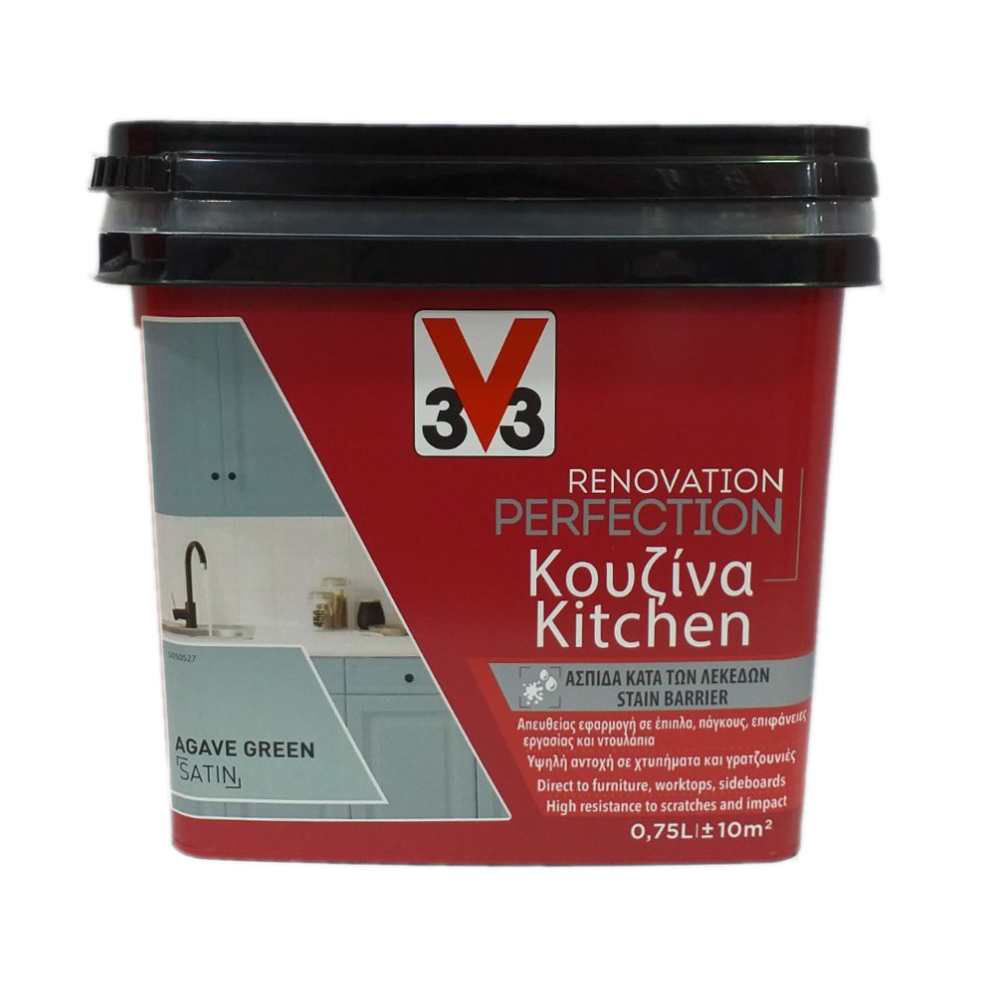 RENOVATION PERFECTION KITCHEN PAINT AGAVE GREEN 750ML V33