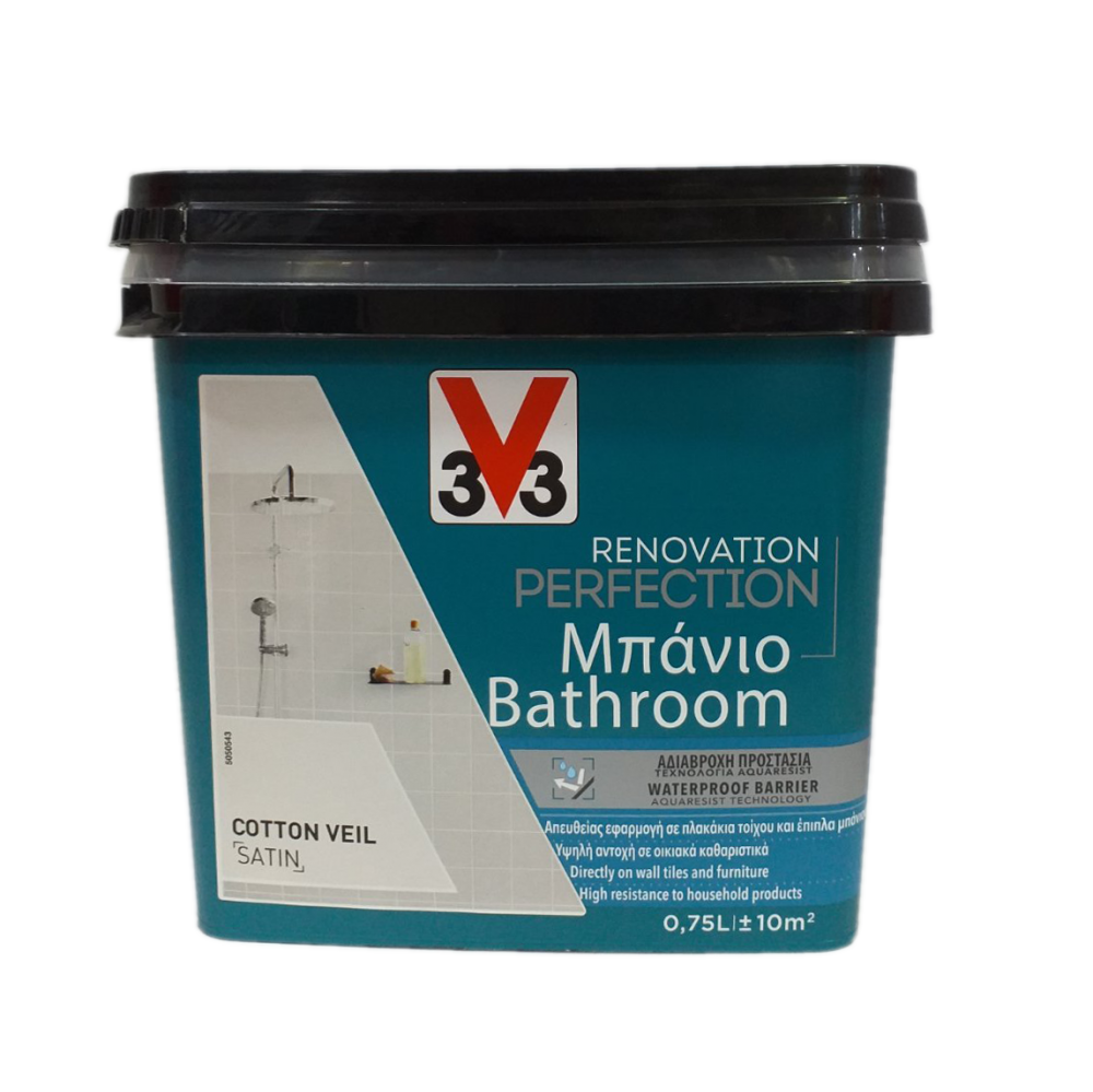 RENOVATION PERFECTION BATHROOM PAINT COTTON VEIL 750ML V33