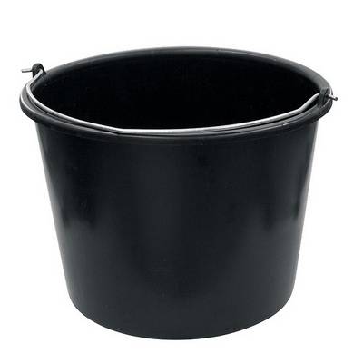 ROUND BUCKET 20 LITER BLACK