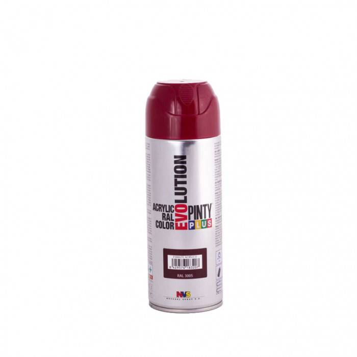 ACRYLIC PAINT SPRAY WINE RED (RAL 3005) 400ML PINTY PLUS