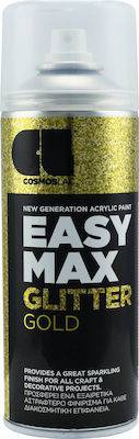 ΑΚΡΥΛΙΚΟ ΣΠΡΕΙ ΧΡΩΜΑ EASY MAX GLITTER ΧΡΥΣΟ 400ML COSMOS LAC (911)