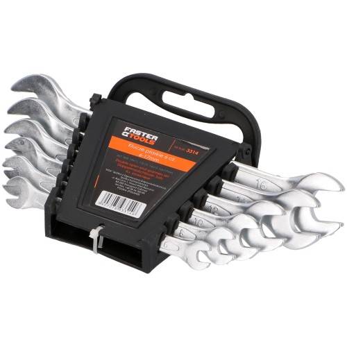 FASTER TOOLS DOUBLE OPEN END SPANNER 6PCS SET 6-17MM