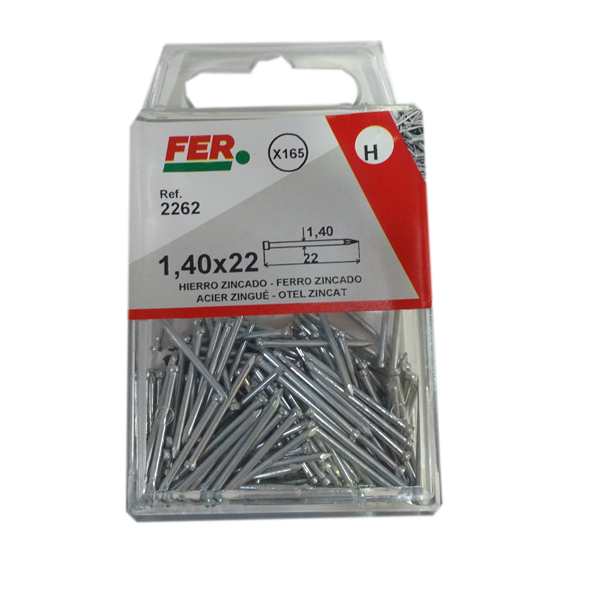 WOOD NAILS 1.4X22 65PCS FER