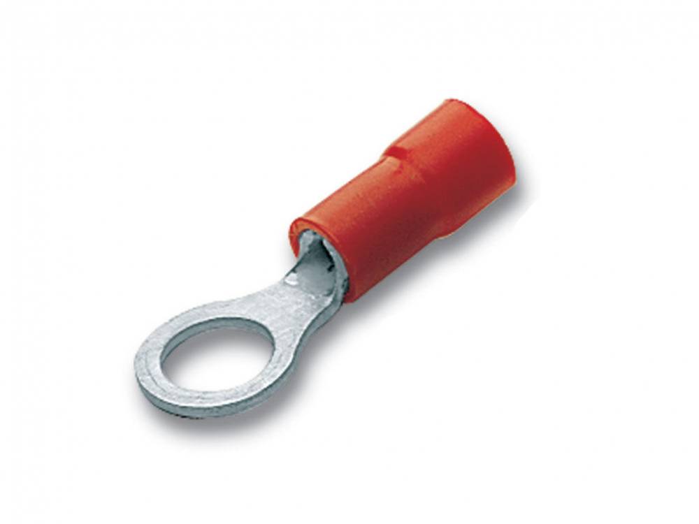 INSULATED RING TERMINAL 4.3X8MM RED 10PCS ELTECH