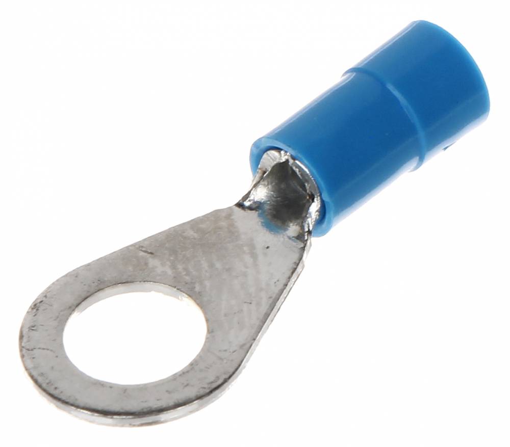 ELTECH INSULATED RING TERMINAL 4.3X85MM BLUE 10PCS