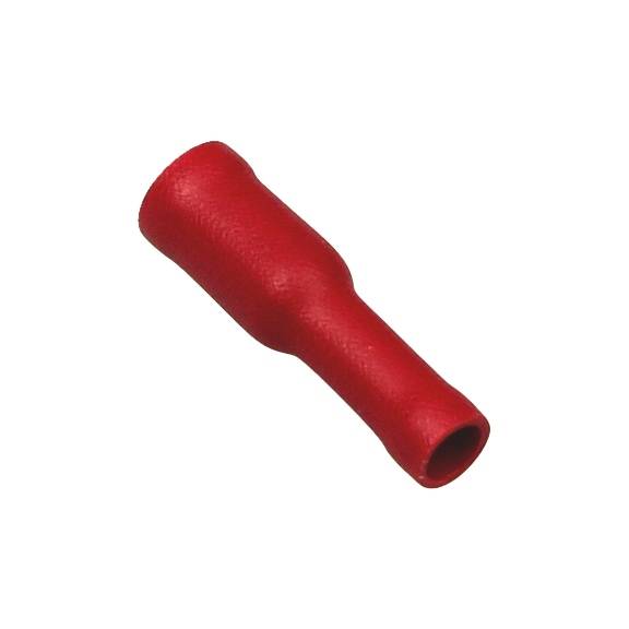 ELTECH FULLY RECEPTACLE 3.8MM RED 10PCS