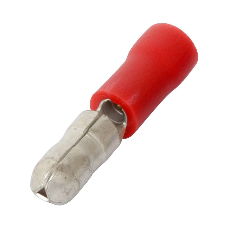 ELTECH INSULATED BULLET 4.0MM RED 10PCS