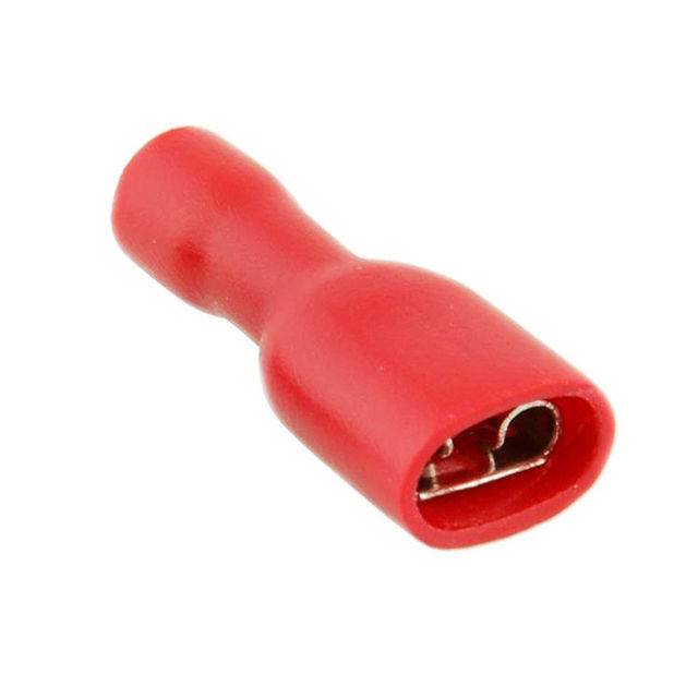 ELTECH INSULATED FEMALE LUG 6.35X0.8MM RED 10PCS
