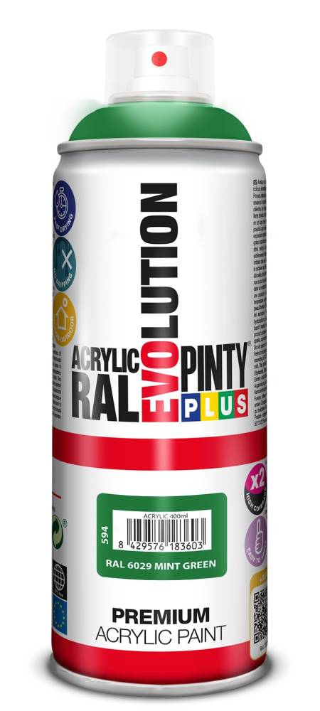 ACRYLIC PAINT SPRAY MINT GREEN RAL 6029 400ML
