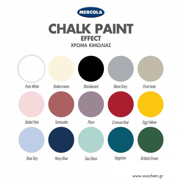 CHALK PAINT SAPPHIRE 375ML MERCOLA 