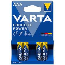 ΑΛΚΑΛΙΚΕΣ ΜΠΑΤΑΡΙΕΣ VARTA AAA LR03 (4 TEMAXIA)