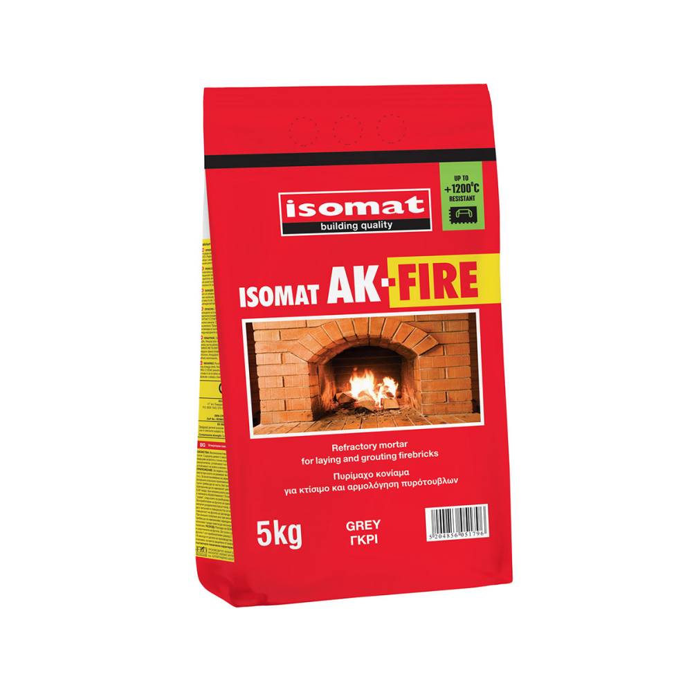 ISOMAT AK-FIRE GREY 5KG (CEMENT MORTAR FOR FIREBRICKS