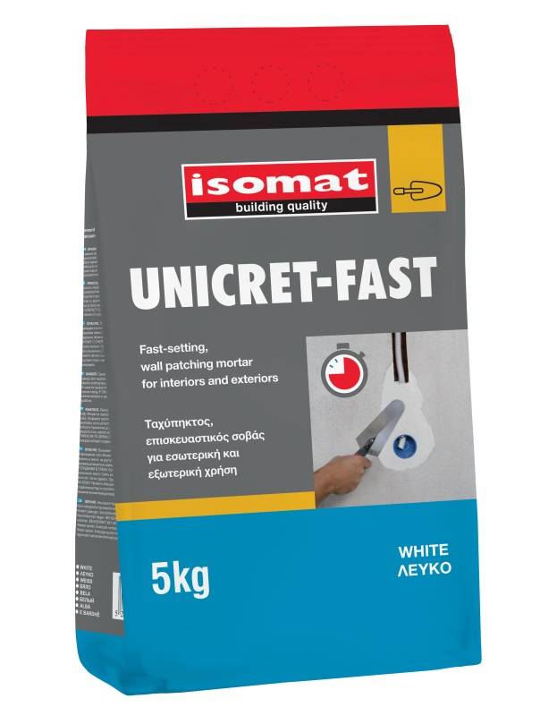 ISOMAT UNICRET FAST WHITE 5KG (FAST SETTNG MORTAR)