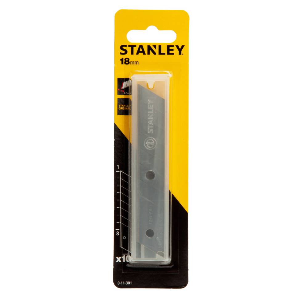 SNAP-OFF KNIFE BLADES 18MM (10PCS) STANELY 0-11-301