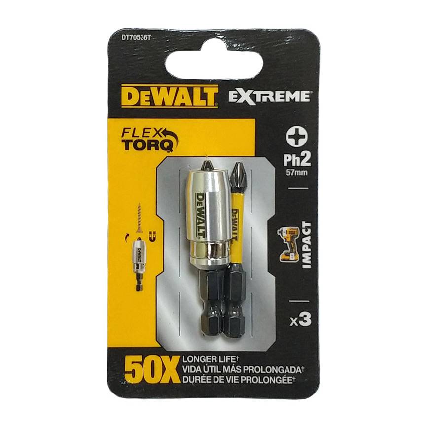 EXTENDED FLEX TORQ BIT PH2 57MM DEWALT DT70536T 