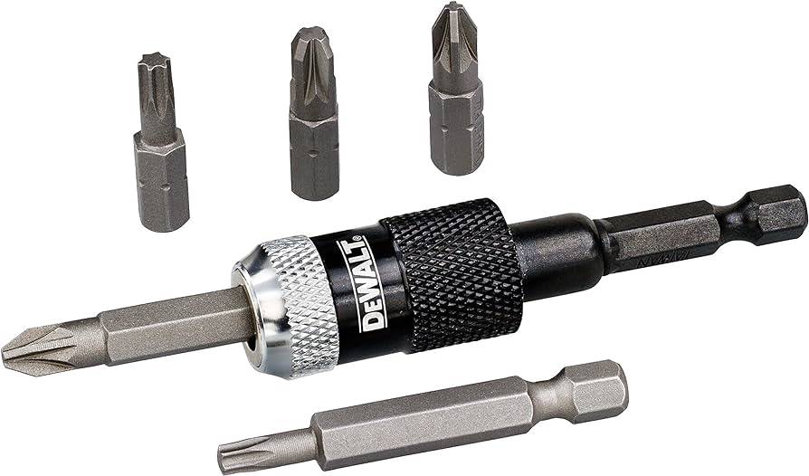 DEWALT BIT TIP HOLDER + SCREWDRIVING BITS (6PCS) DT71514 DEWALT