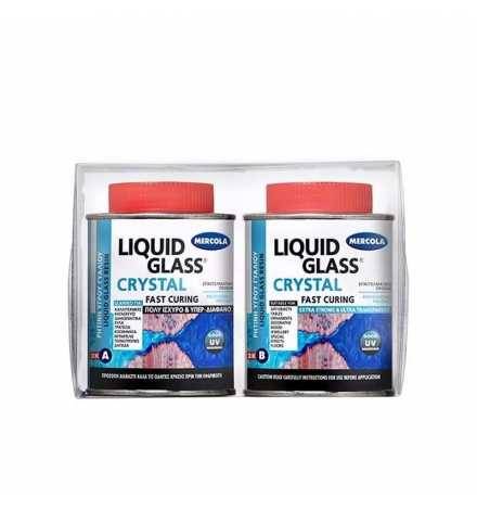 LIQUID GLASS CRYSTAL 300GR (Υπερ- Διάφανη εποξειδική ρητίνη 2 συστατικών)