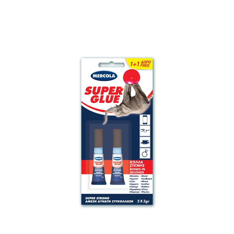 SUPER GLUE 3GR 2PCS (GENERAL PURPOSE ADHESIVE)