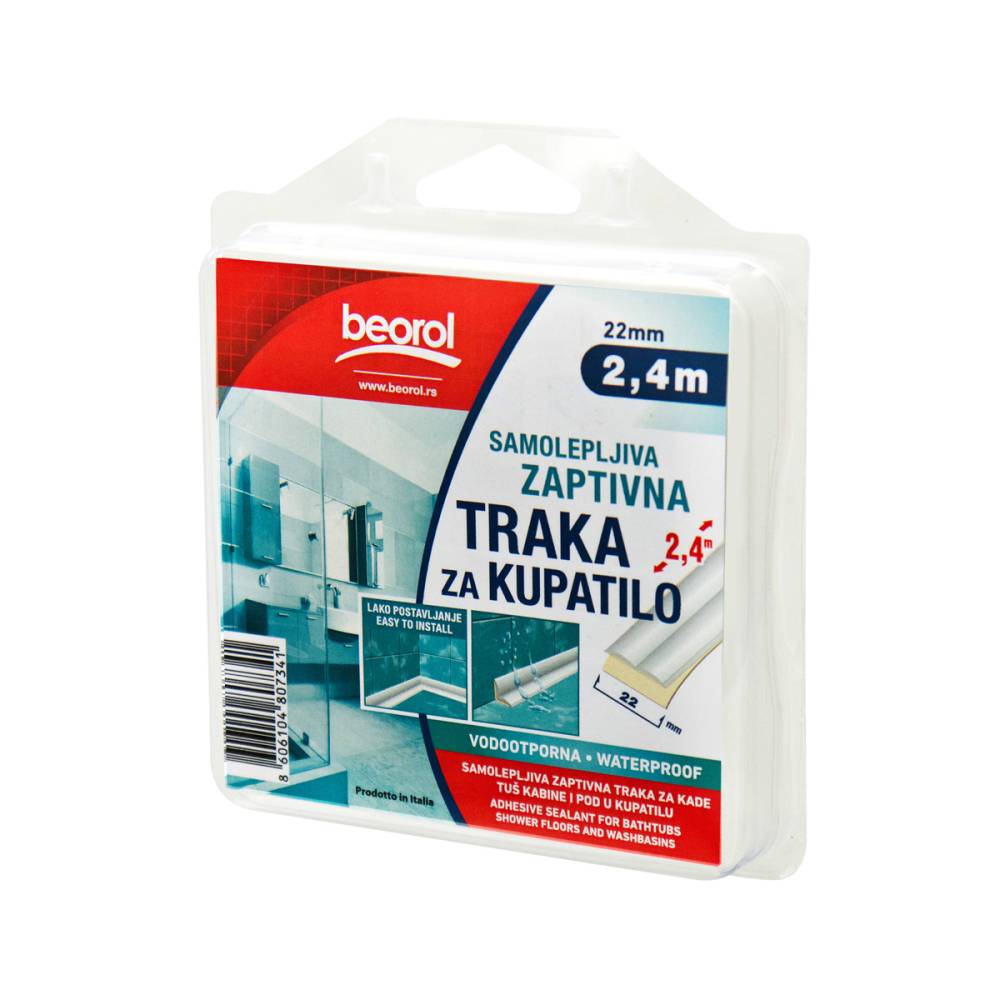 BEOROL ADHESIVE SEAL FOR BATHROOMS 22MMX2.4M 