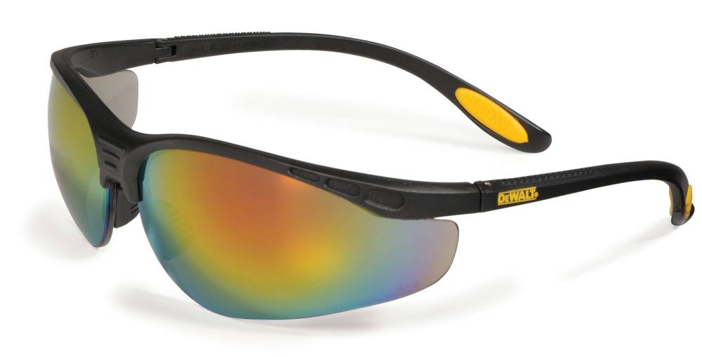 DEWALT DPG58-6D REINFORCER SAFETY GLASSES FIRE MIRROR LENS