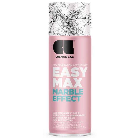 EASY MAX SPRAY MARBLE EFFECT ΜΑΥΡΟ 400ML 
